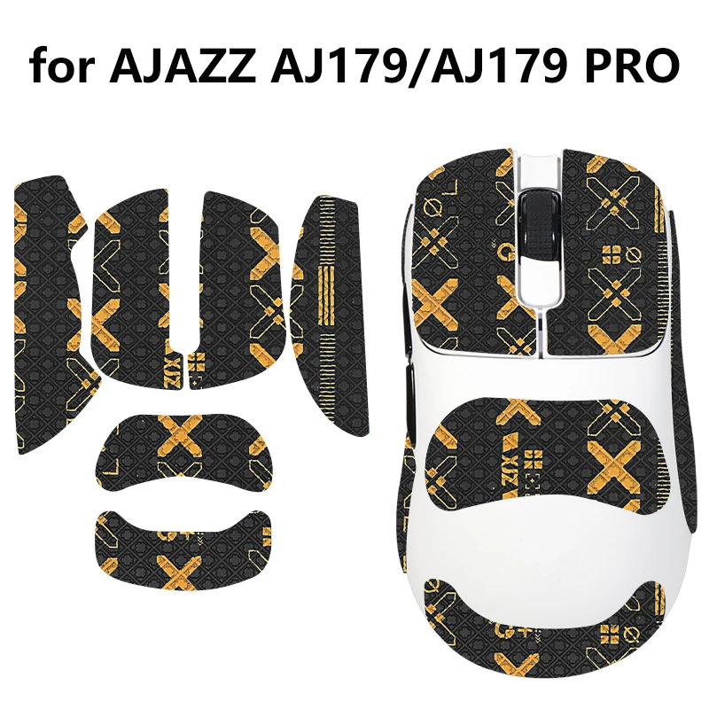 Anti-Slip Mouse Grip Tape stiker Skate untuk AJAZZ AJ179/AJ179 Pro Mouse Gaming untuk e-sport komputer Gamer Non Slip mengisap keringat