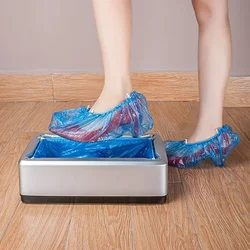 Automatic Shoe Cover Machine Waterproof Disposable Shoes Cover Overshoes Dispenser Portable Hand-Free Machine for Home, Office