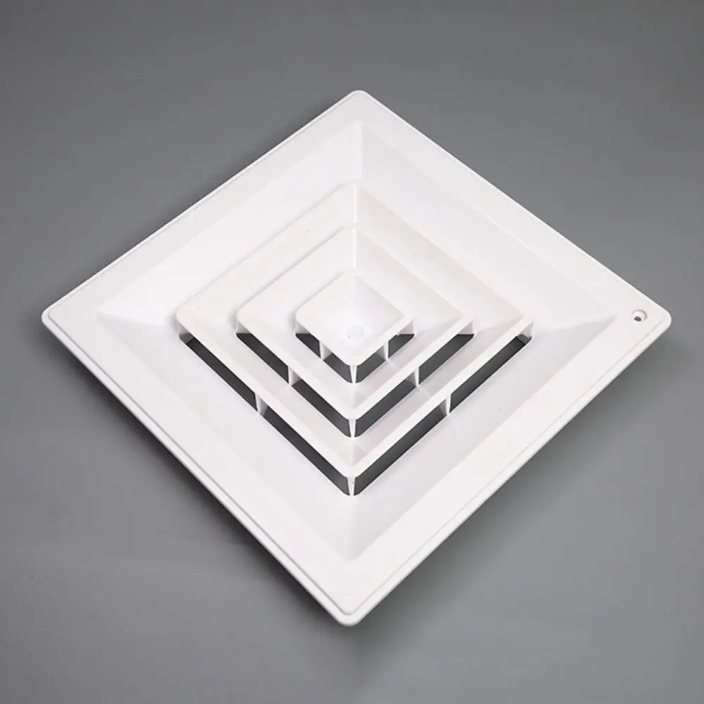 Square Ceiling Diffuser Adjustable Easy to Install Air Conditioning Outlet Vent Ventilation Fan for Outlet Vent Accessories