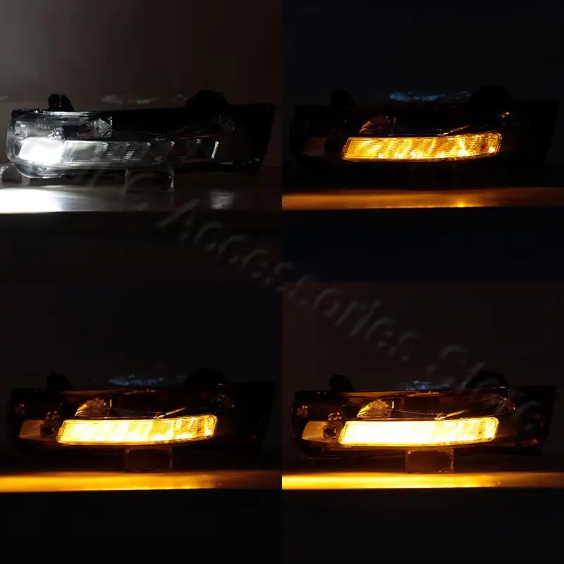 Untuk Ford Mustang 2018 2019 2020 Versi AS Lampu Kabut Depan LED DRL Lampu Berjalan Siang Hari Lampu Sinyal Belok Aksesori Mobil