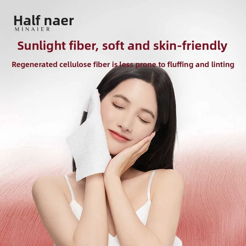 New Thick Cotton Facial Cleansing Wipes, Disposable Pull-Out Style, Hanging Washcloths, Family Pack Tissue, Soft Cotton Towels