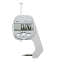 Digital Display Thickness Gauge Electronic LCD Micrometer Metric Wall Thickness Measurement Tools 0-20mm Elbow Style