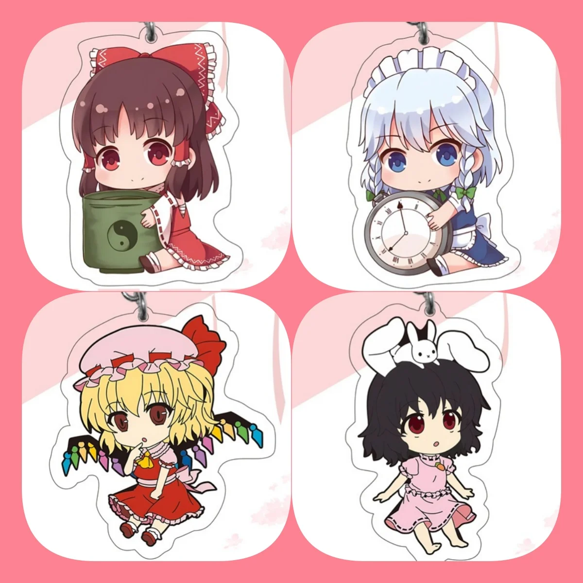Cartoon Anime Project Sekai Colorful Stage Len Rin Character HD Keychain Cosplay Acrylic Keyring Key Chain Pendant
