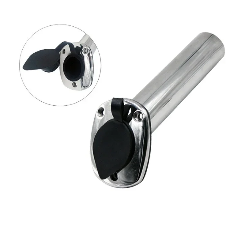 316 stainless steel fishing rod holder 60 degree fishing rod socket, marine fishing gear
