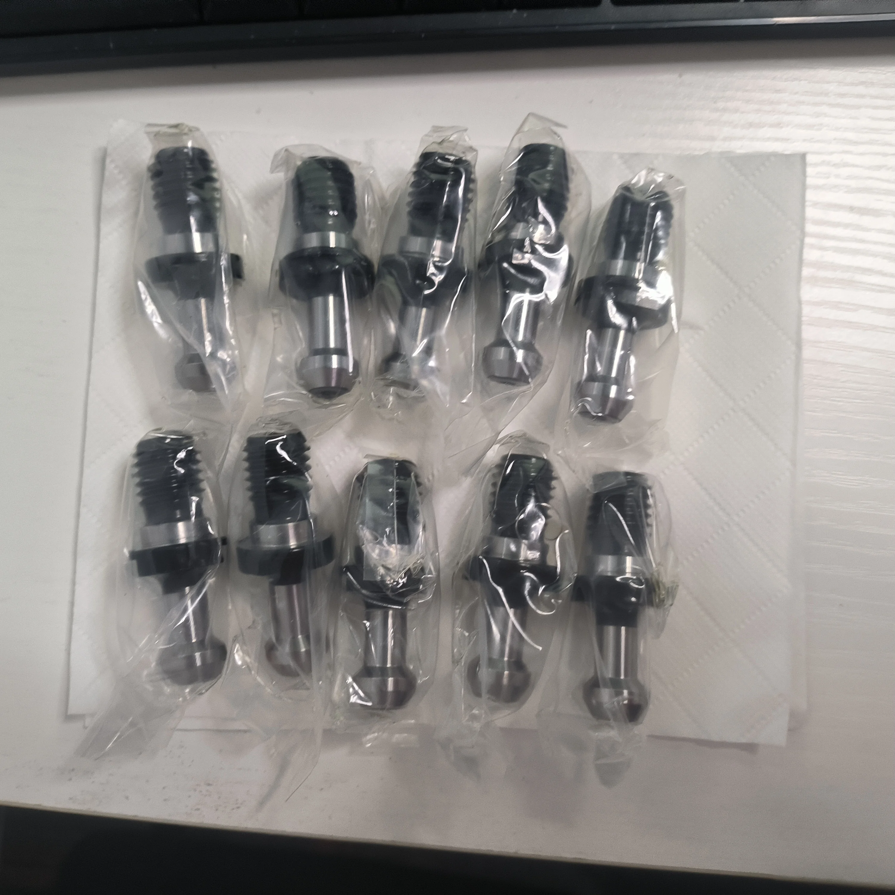 10PCS CAT40 45° Pull Stud Retention Knob Anti-Crack CNC Mill Tool Holder for HAAS CAT Compatible CNC Machine Tool Accessories