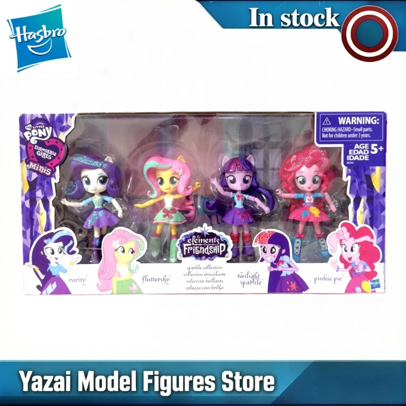 Original Hasbro My Little Pony EQUESTRIA GIRLS RARITY / FLUTTERSHY / TWILIGHT SPARKLE / PINKIE PIE Action Figure Birthday Gifts