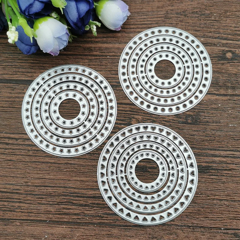 Lace RoundSuit frame Stamps Metal Cutting Dies Stencils For DIY Scrapbooking Decorative Embossing Handcraft Die Cutting Template