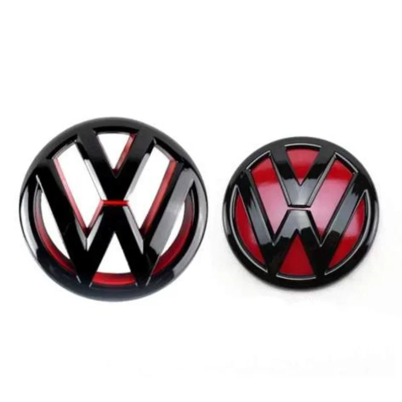 100/130mm OEM 5C6853601/C6853630E for Volkswagen VW Jetta MK6 2011-2014 Car Front Grille Badge Rear Trunk Emblem Accessories