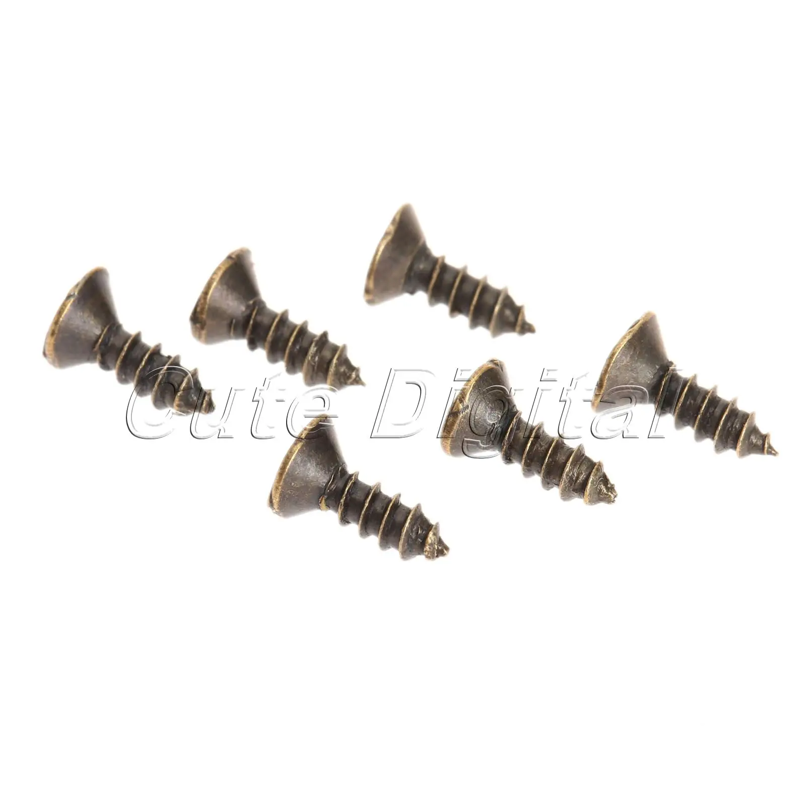 200Pcs/set M2 Phillips Plain Furniture Flat Round Countersunk Head Screws Self-Tapping Screws and Bolts Woodworking Tool M2x 6mm