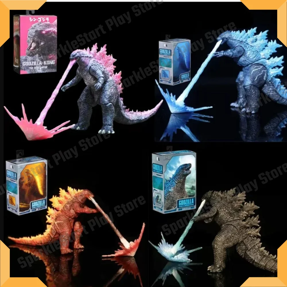 Figurine d'action Godzilla VS Kong Série Evolved Ver, Figurine Anime Créative Articulée, Décoration de Bureau, Modèle de Collection, Cadeaux