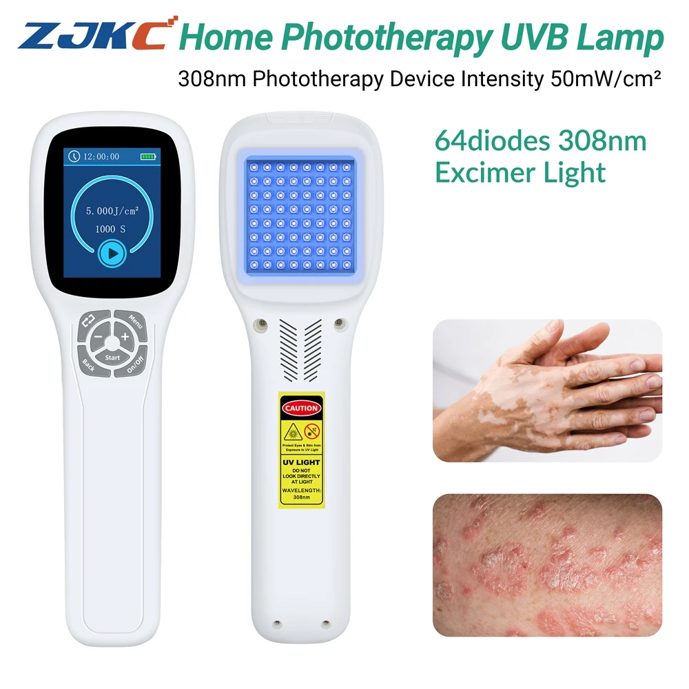 

ZJKC 308nm Ultraviolet Light Treatment for Vitiligo Psoriasis Eczema Treatment UVB Lamp Suppress Overactive Immune System