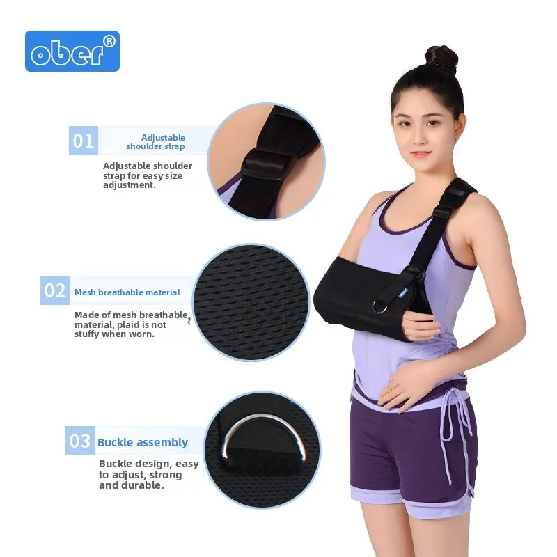 

Дышащий ремень для перелома предплечья и вывиха плеч, регулируемая универсальная поддержка для мужчин и женщин,