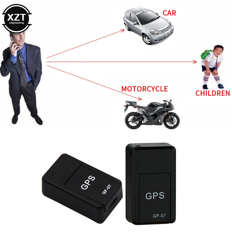 GF-07 Mini GPS Tracker Real Time Tracking Car Anti-Theft Anti-lost Locator Strong Magnetic Mount SIM Message Positioner