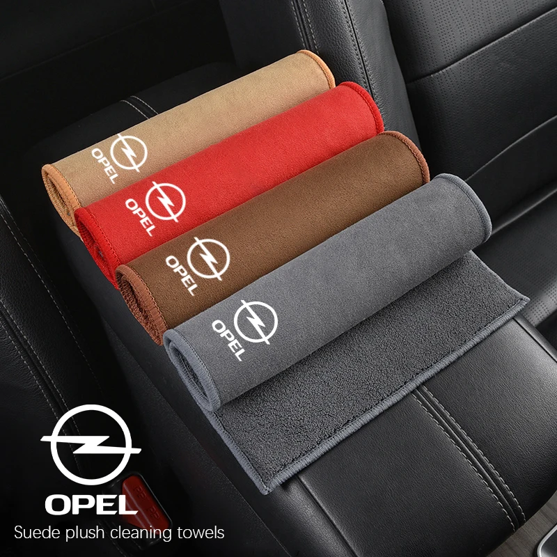 Microfiber Towel Car Cleaning Care Accessories For Opel Astra GTC Insignia Antara Meriva Zafira Vectra Mokka Corsa Grandland