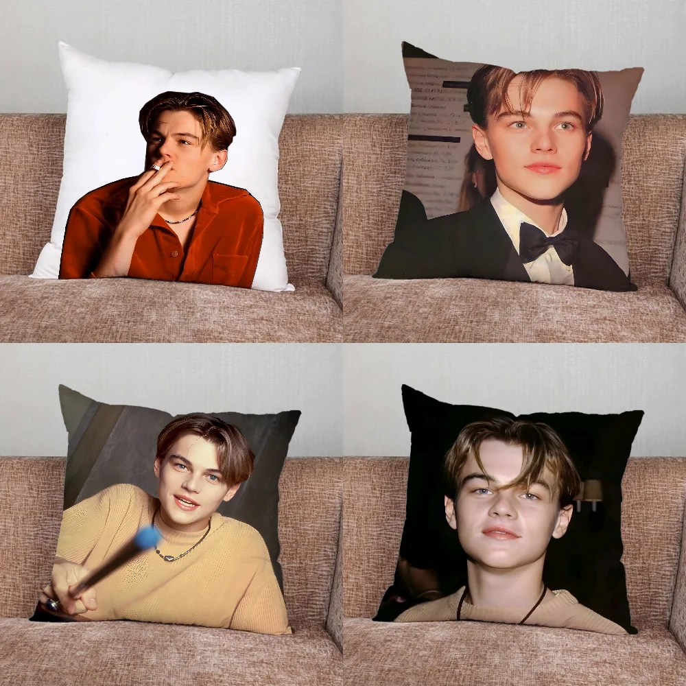 

ACTOR L-Leonardo D-DiCaprio Pillow Case For Home Bedroom Car Office Decoration Living Room Sofa Cushion Cover Suitable