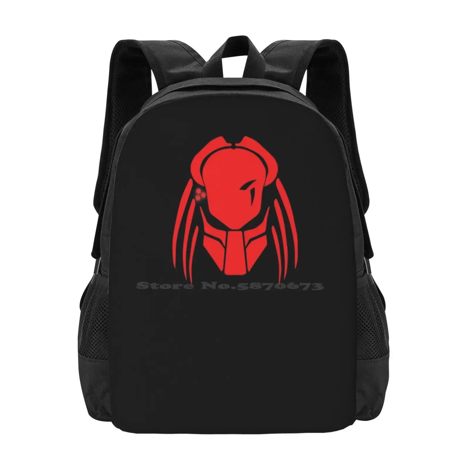 

Mask-Wooah Fashion Pattern Design Travel Laptop School Backpack Bag Alien Movies Green Nostalgia Get To Da Choppa Get To The