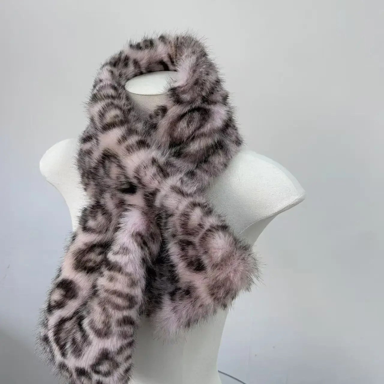 الشتاء المرأة ليوبارد أفخم وشاح الكورية Ins Y2K اليابانية ثقافة فرعية أفخم وشاح موضة الدافئة التسوق في الهواء الطلق شال