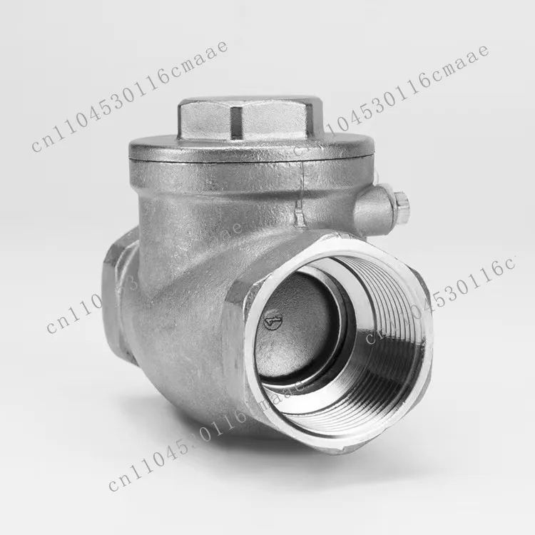 Suitable for 304 stainless steel horizontal check valve H14W-16P thread buckle internal thread swing check valve DN15DN251 inch