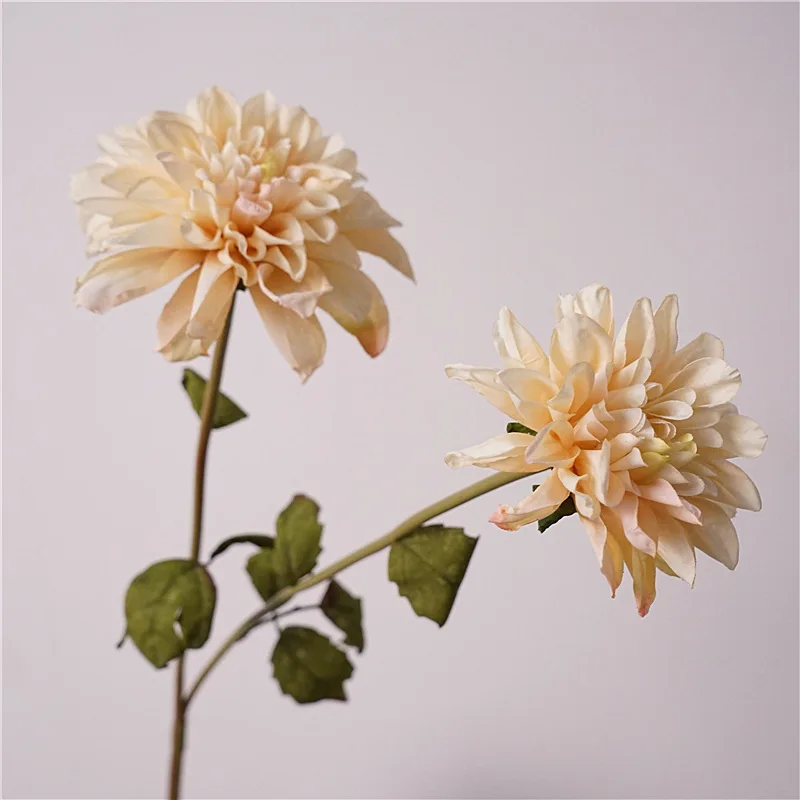 

5Pcs/lot Artificial Silk Flowers Hibiscus Dahlia Moisturizing Wedding Bouquet Home Decorations Party Flower Arrangements Dahlia