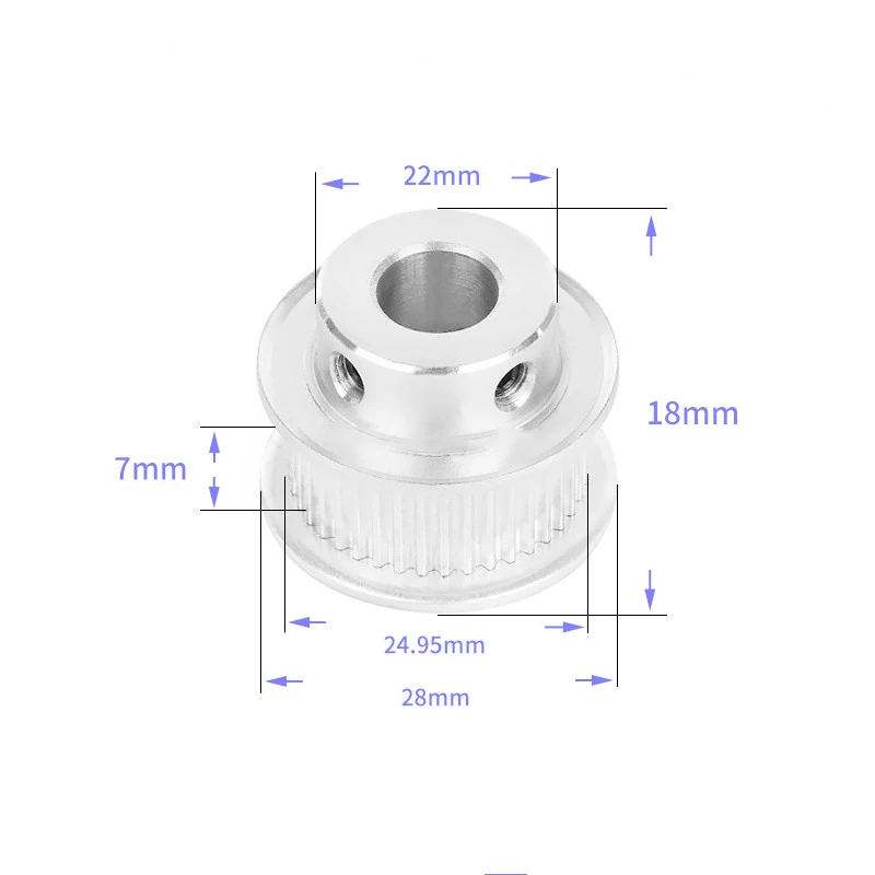 3D printer accessories 2gt synchronous pulley 2GT pulley BF 40 tooth GT2 pulley GT2 synchronous pulley6mm/9mm/10mm