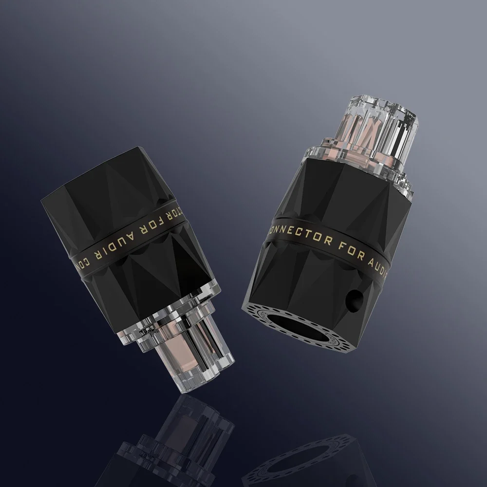 Viborg VM503 VF503 ทองแดงบริสุทธิ์ US ปลั๊กไฟ AC Connector สําหรับเสียง DIY สายไฟ US DIY Power connector