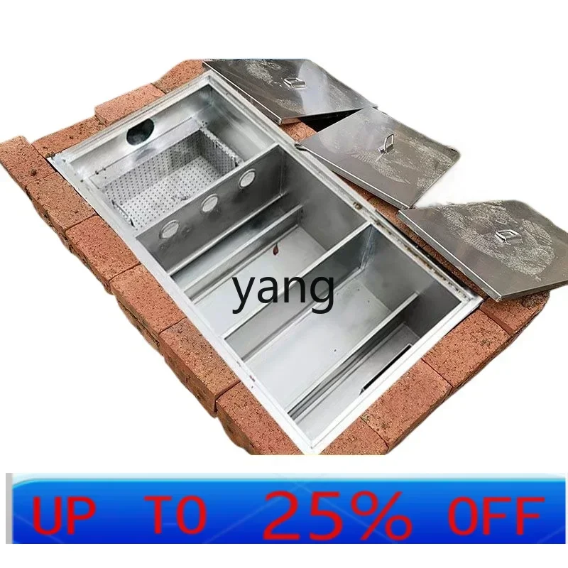 LTT kitchen catering buried stainless steel grease trap oil and water separator