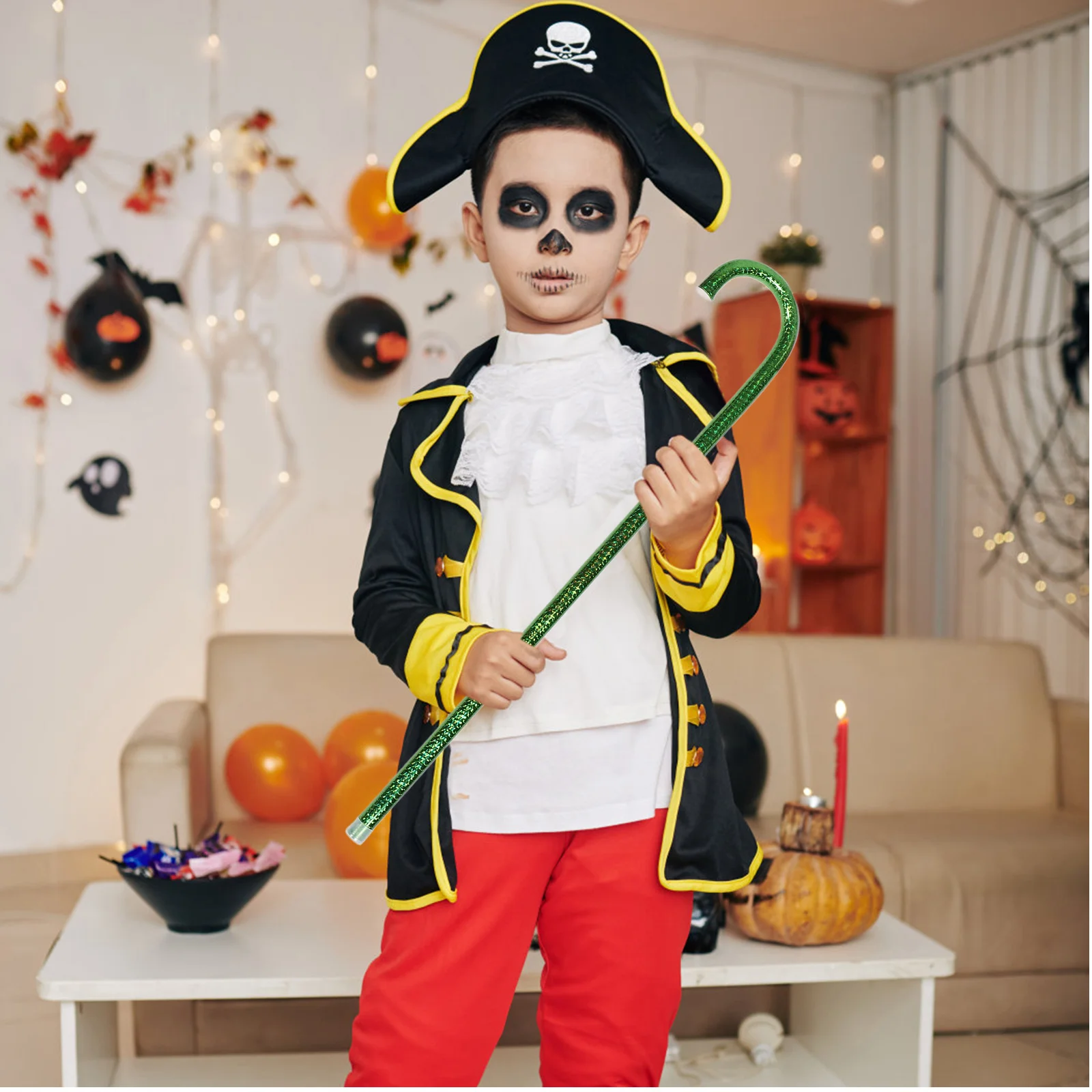 

5pcs Dance Jazz Props Kids Cane Decorative Children Walking Halloween Cosplay Prop Stick Cosplay Halloween Accessories
