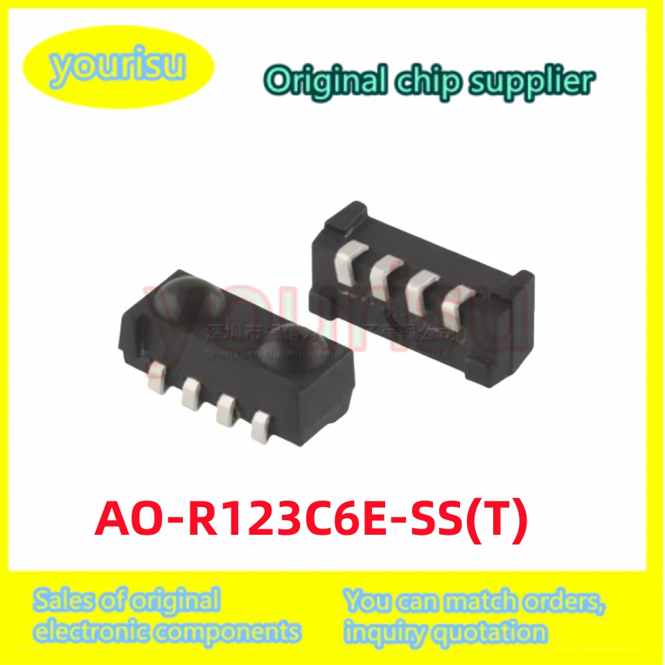 10Pcs/Lot Original Dual PD AO-R123C6E-SS(T) AO-R123CE-SS Infrared Receiver Head SMD 4-Pin 2 Receiving Points