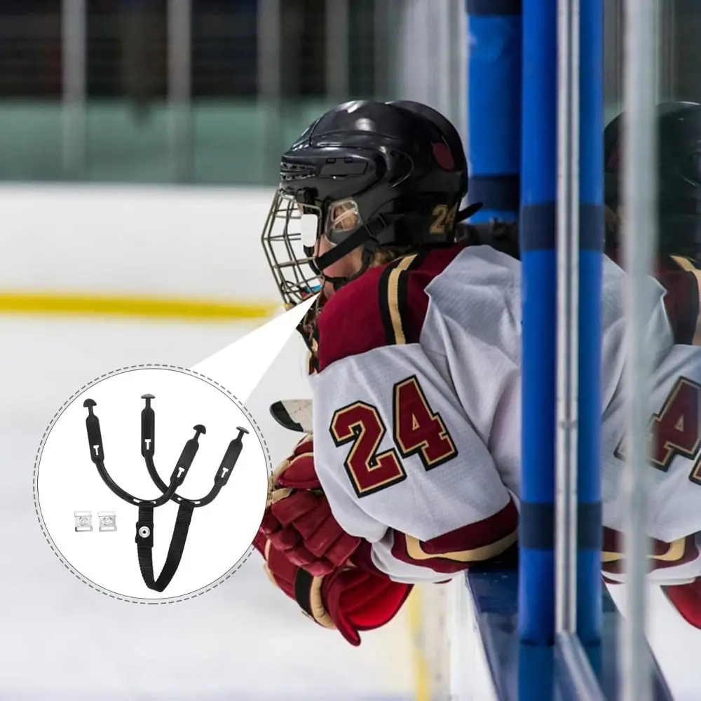 Quick Release Hockey Helmet Chin Strap Detachable Universal Ice Hockey Chin Strap Adjustable Sports Strap Hockey Equipment