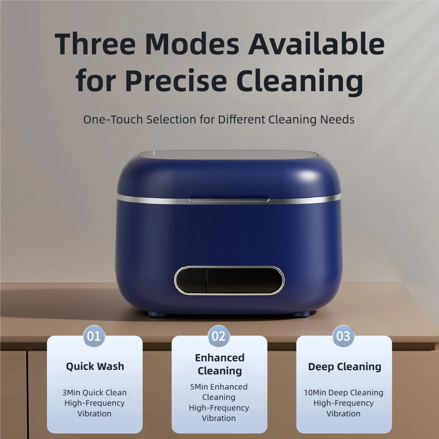 TINSOL 50kHZ Ultrasonic Cleaner USB Rechargeable Mini High-Frequency Vibration Cleaner Suitable for Cleaning Jewelry and Denture