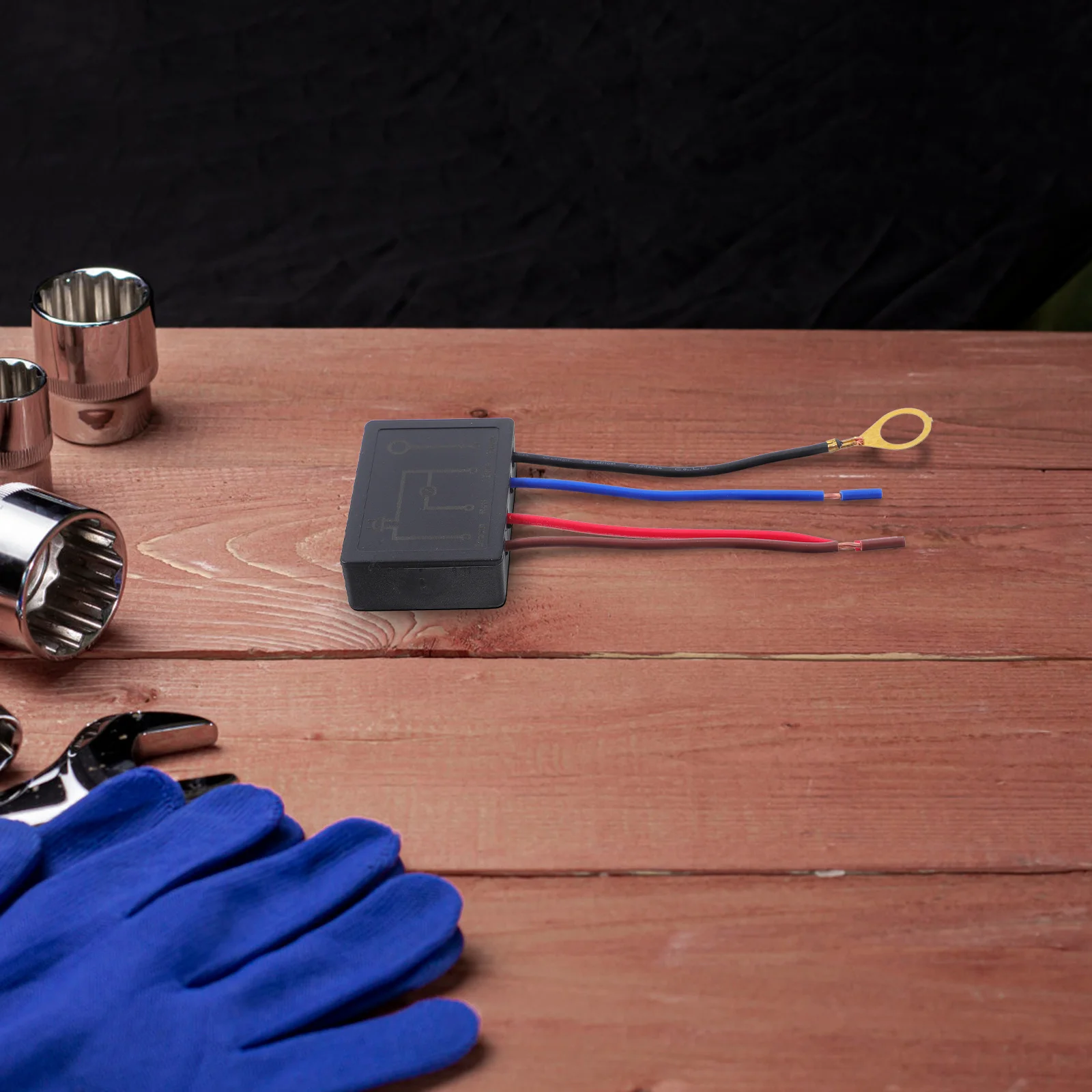 

1 set Touch Switch Plug Play Lamp Control Pad Wiring Caps Full Range Dimmable Incandescent Bulbs Extension Cord Black 4