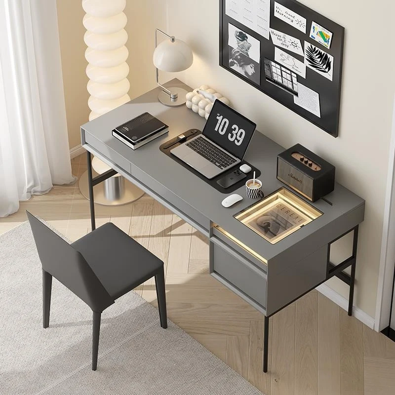 Large family Italian minimalist Nordic solid wood desk study computer desk calligraphy table modern simple household desk