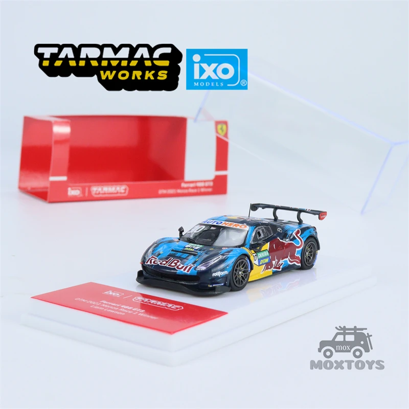 

Tarmac Works x IXO 1:64 488 GT3 RB Blue #30 Diecast Model Car