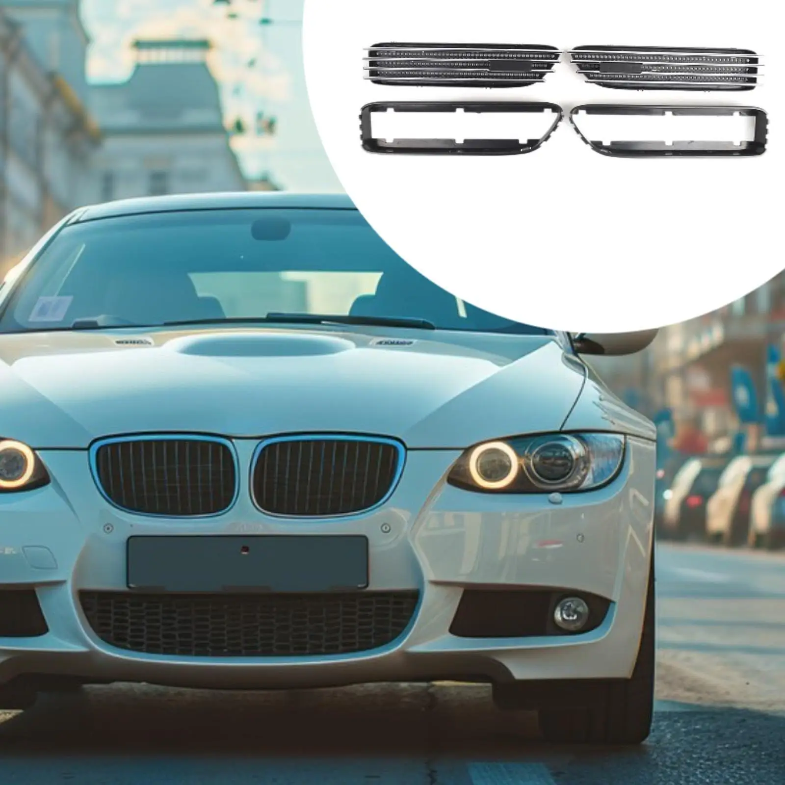 

Side Fender Air Vent Grille Trim 51137895914 for BMW M3 E46 01-06