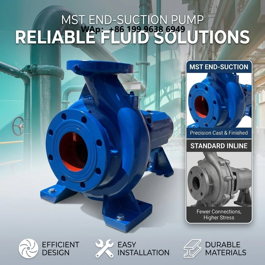 Stainless Steel End Suction Centrifugal Pump for Chemical and Food Industry