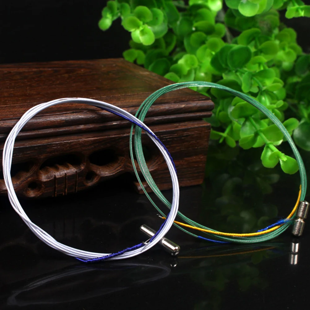 

1 set Guzheng String Replacement Set Nylon Wrapped Steel Strings Bright Bass Strong Treble Professional Accessories