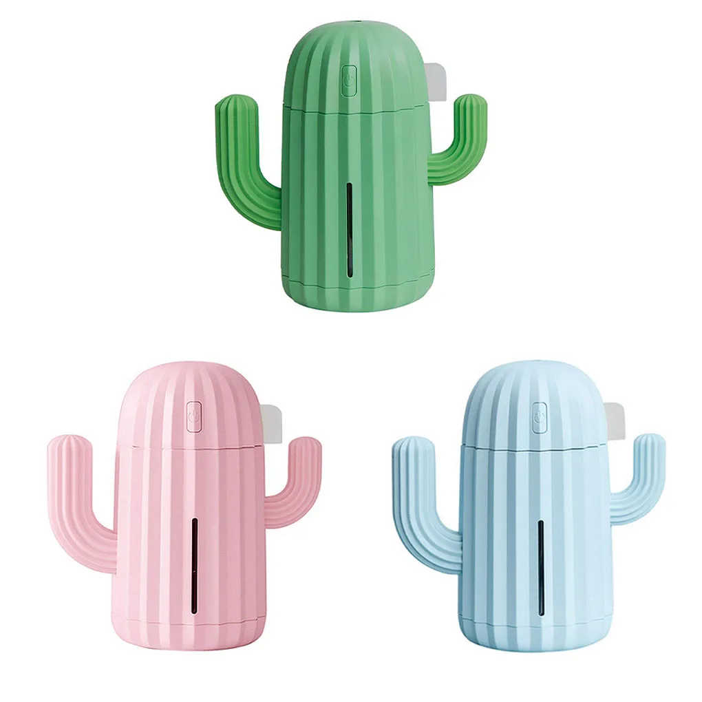 مرطب هواء الصبار 340 مللي أمبير قابل للشحن محمول عطري بالزيت العطري بطارية مرطّب