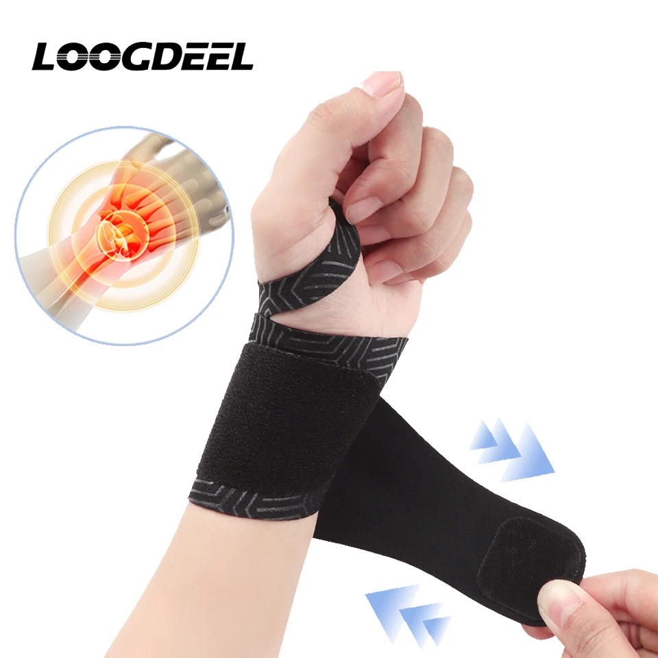 LOOGDEEL 1PCS Wrist Sprain Tendonitis Wristband Ultra Thin Joint Brace Badminton Basketball Fixed Spandex Sport Wrist Guard
