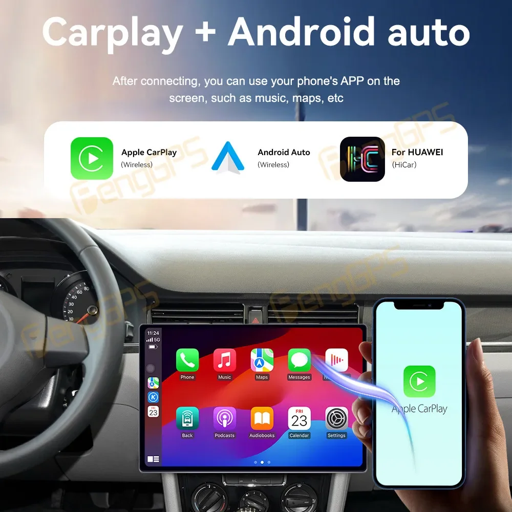 13.3 Inch Android 13 Car Radio CarPlay for Volkswagen Bora 2013-2018 Touch Screen Multimedia Player GPS Navigation Head Unit DSP