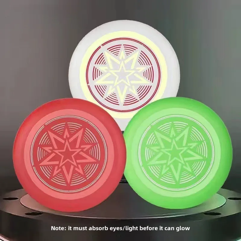 Glowing Dog Frisbee Dog Toy Flying Discs Pet Dogs Silicone Game Trainning Interactive Puppy Toys Puppy Pet Supplies