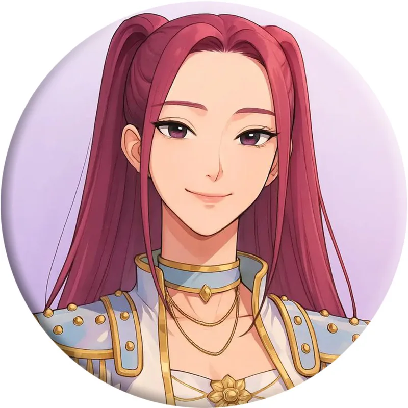 Nuovo Kpop Demon Hunter Girl Group Cartoon Badge Film lucido Spilla in ferro Accessori pendenti per regalo di raccolta di fan