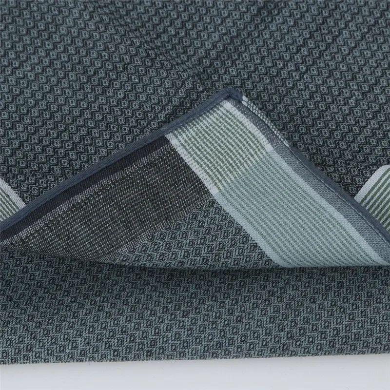 3Pcs 43x43cm Cotton Jacquard Yarn Dyed Vintage Dark Color Men Business Handkerchief Suit Pocket Hand Towel