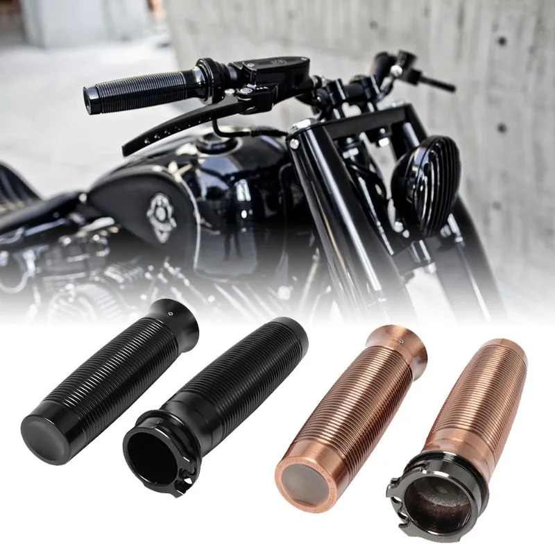 

For Harley Davidson XL883 1200 Dyna X48 Softail Modified Retro CNC Handlebar Grips