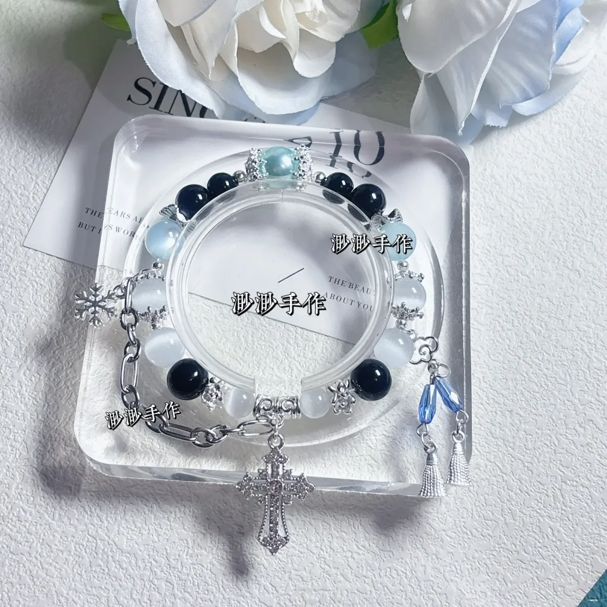 Game Genshin Impact Il Dottore Cosplay Anime Cartoon Bracelet Hand Chain prop clothing Accessory ornament Xmas Gift - view 3