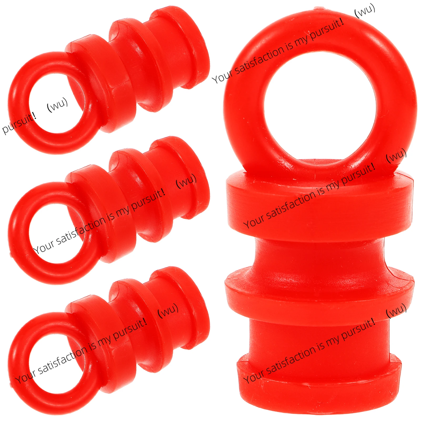 4 Pcs Plastic Warning Post Caps Outdoor Guardrail Covers Round Column Accessories Connection Safety Protector