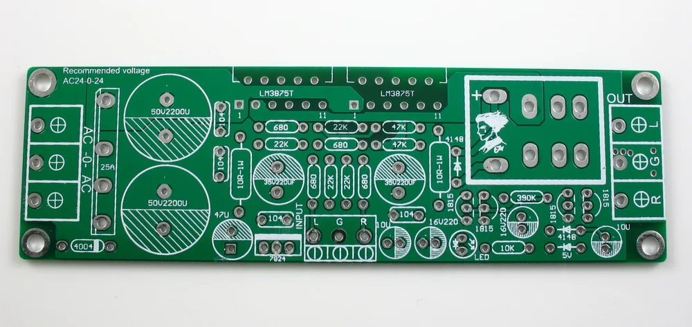 GAINCLONE LM3875TF เครื่องขยายเสียงแบบช่องสัญญาณคู่พร้อมระบบป้องกันไฟ