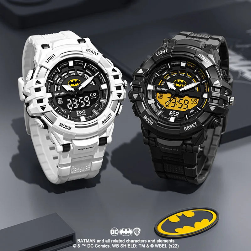 

Electronic Mechanical ZGO Waterproof Smart Batman Luminous Watch Sports Watch DC Hero Superman Student Boy Birthday Gift