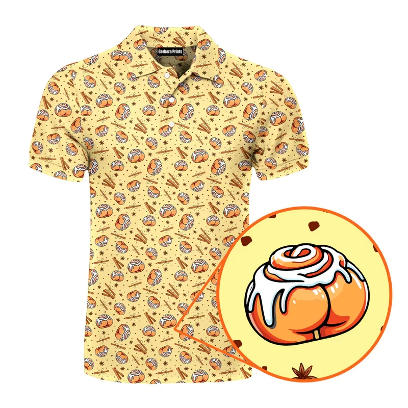 Sexy Full Print Humour Polo Shirt Men Hip Hop Street Personality Short Sleeve Button Golf Shirts Summer Carnival Party Funny Top image 4
