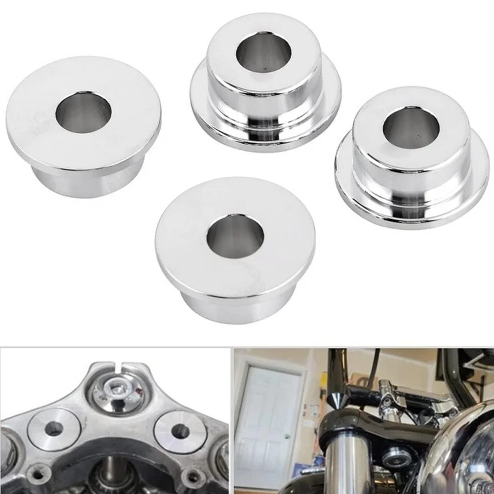 

4pcs Solid Billet Handlebar Riser Bushing For Harley Sportster Harley FXD Dyna Harley FX Super Glide & FXR 1973-2017
