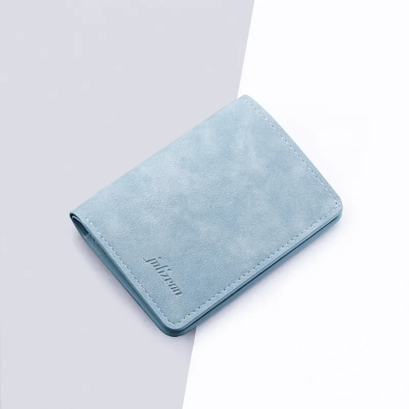 

Unisex Slim Leather Card Organizer - RFID-Blocking Vertical Wallet for IDs & Credit Cards Multi-Slot Compact Purse 지갑